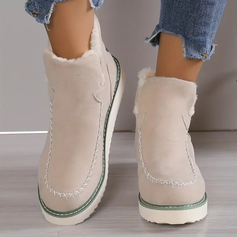 Laura - Damen Warme Plüsch-Stiefeletten