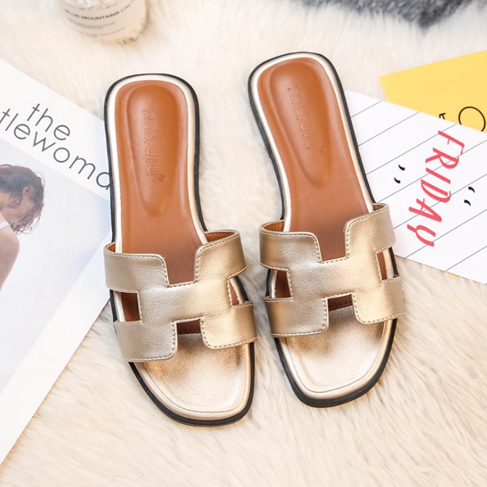 Ledernes H-Profil Sandalen - Weich, bequem und trendy!