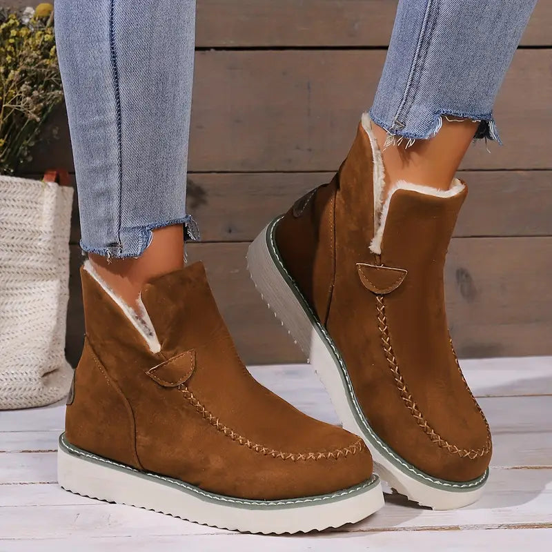 Laura - Damen Warme Plüsch-Stiefeletten