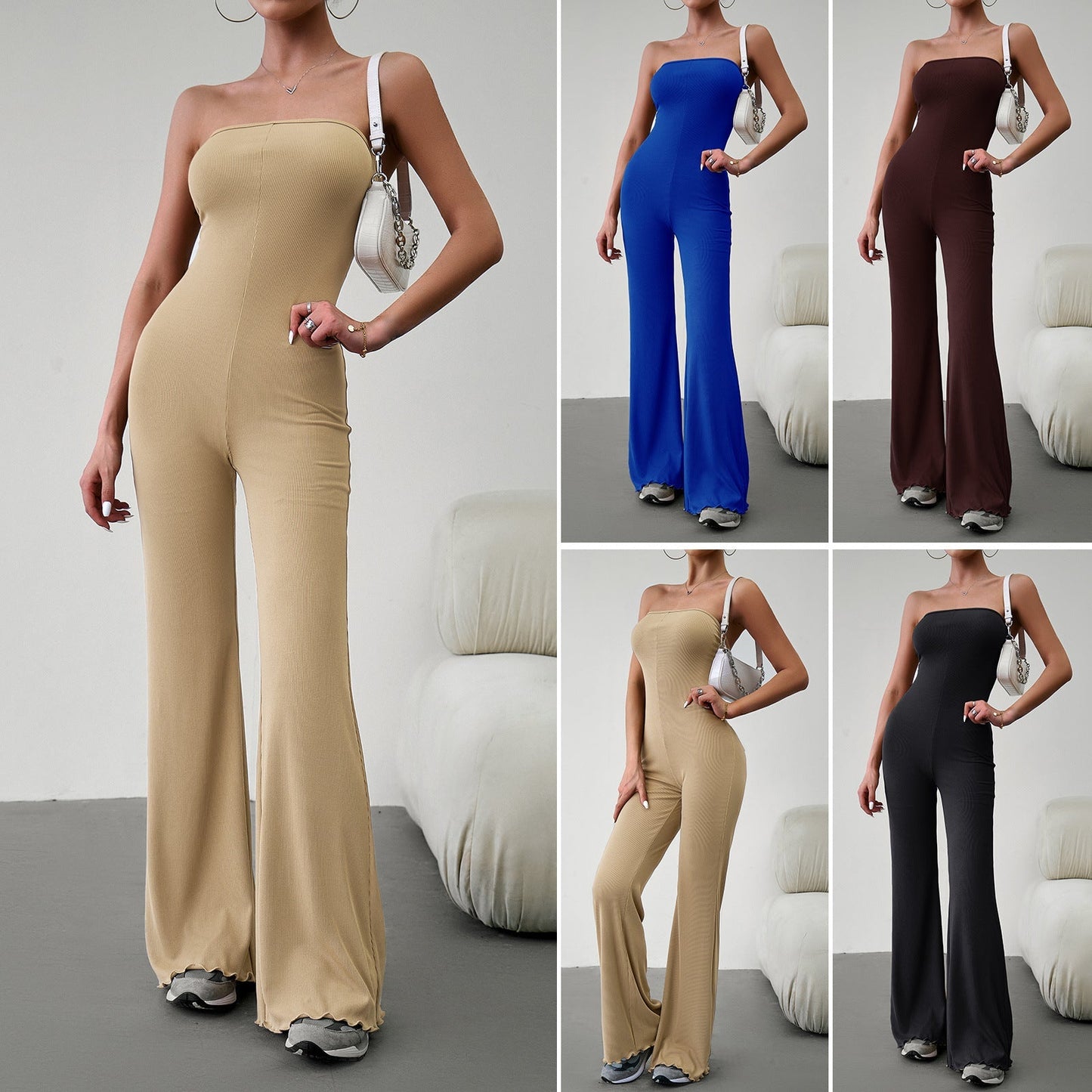 Wilhelmina - Eleganter, schmal geschnittener Röhren-Jumpsuit