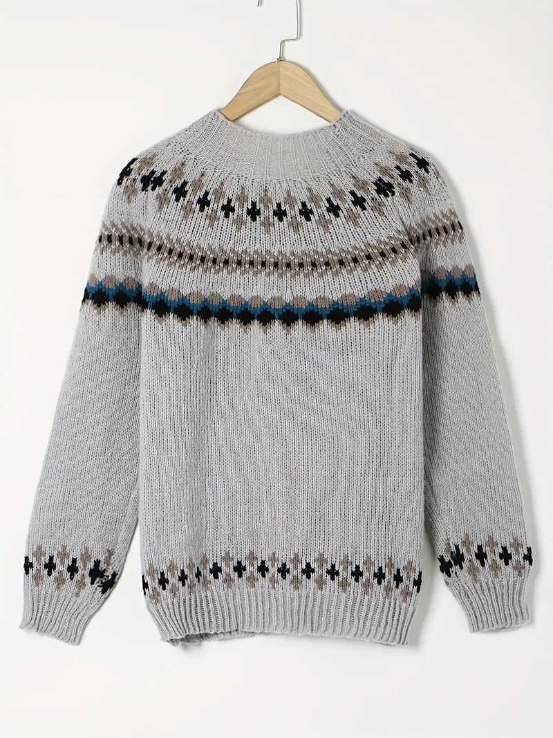 Casimir - Ethnisches Muster Rollkragenpullover