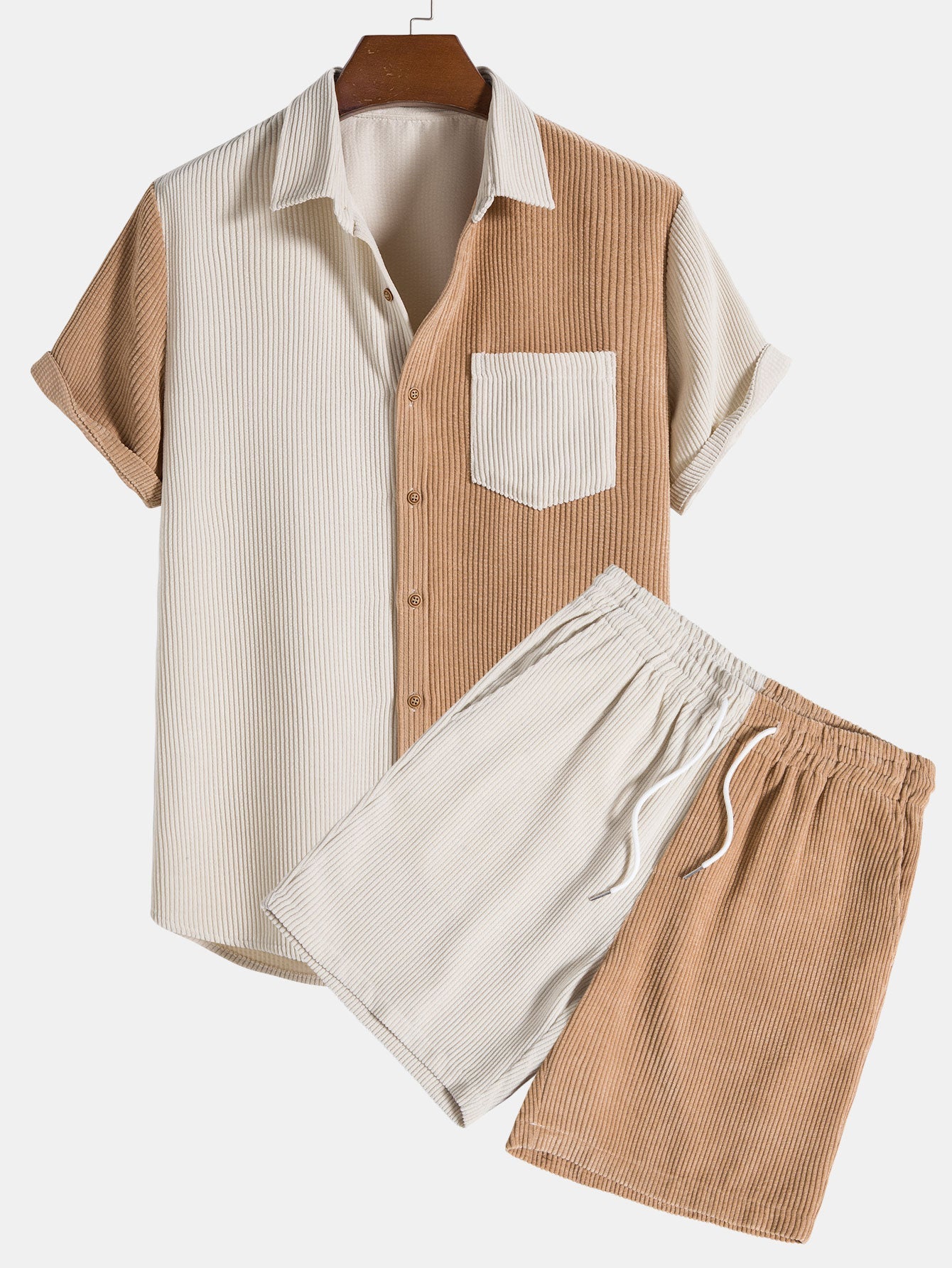 Santiago Corduroy Summerset | Shirt und Shorts