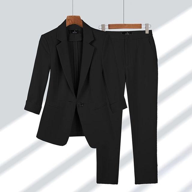 Emaly - Casual Blazer und hose set für Damen