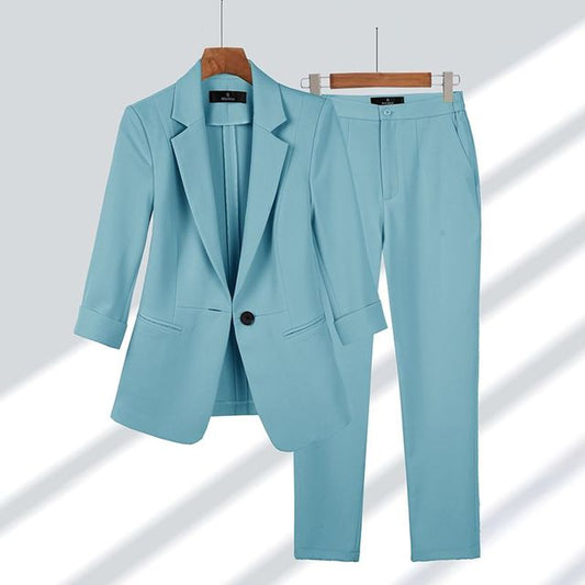 Emaly - Casual Blazer und hose set für Damen