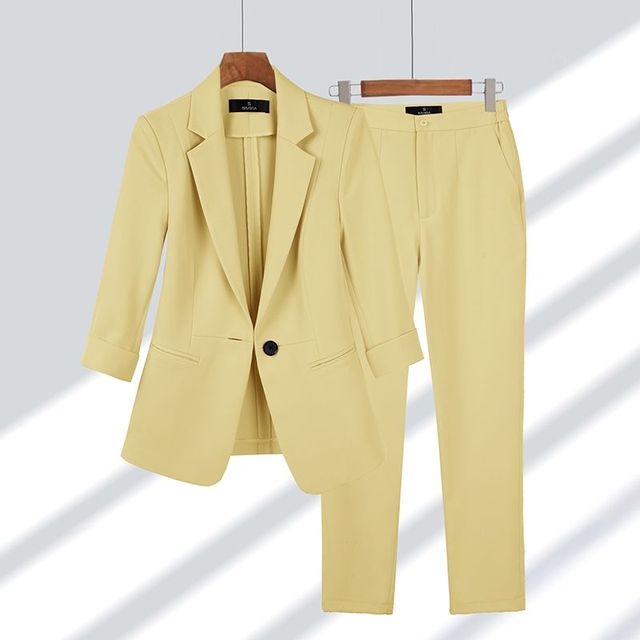 Emaly - Casual Blazer und hose set für Damen