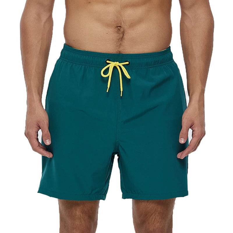 Noah - Einfarbige Herren Badeshorts mit elastischem Bund