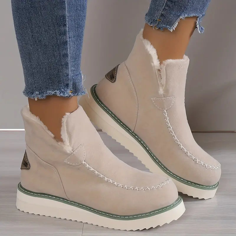 Laura - Damen Warme Plüsch-Stiefeletten