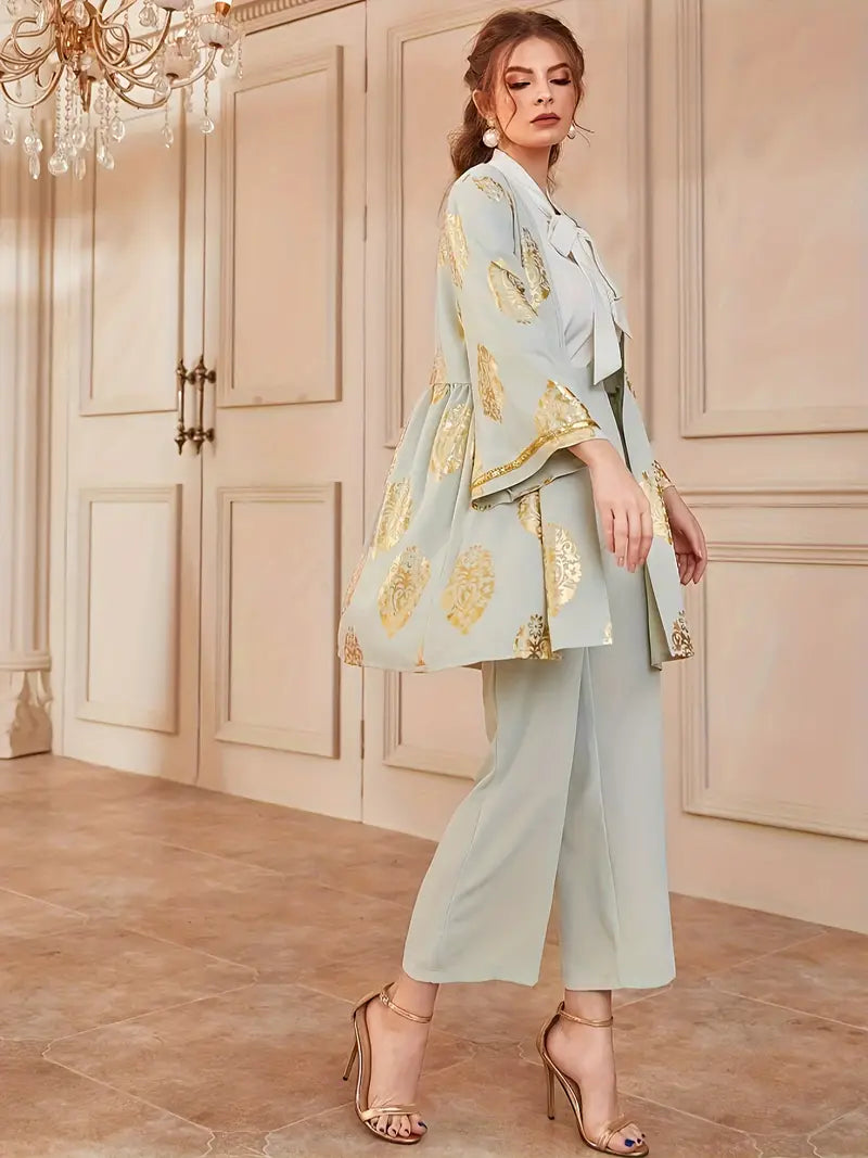 Felizitas - Elegantes zweiteiliges Set aus Kimono und Hose