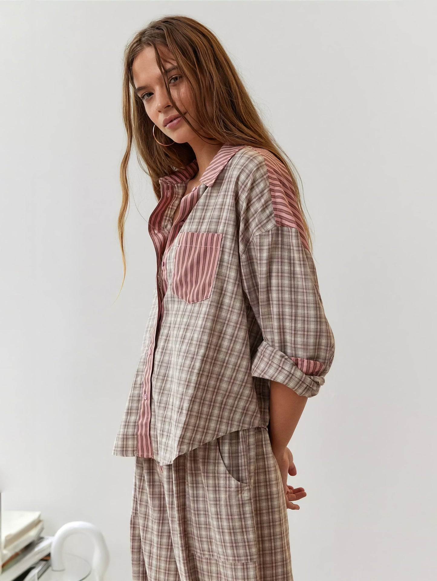 Beate - Patchwork-Pyjama-Set für Damen