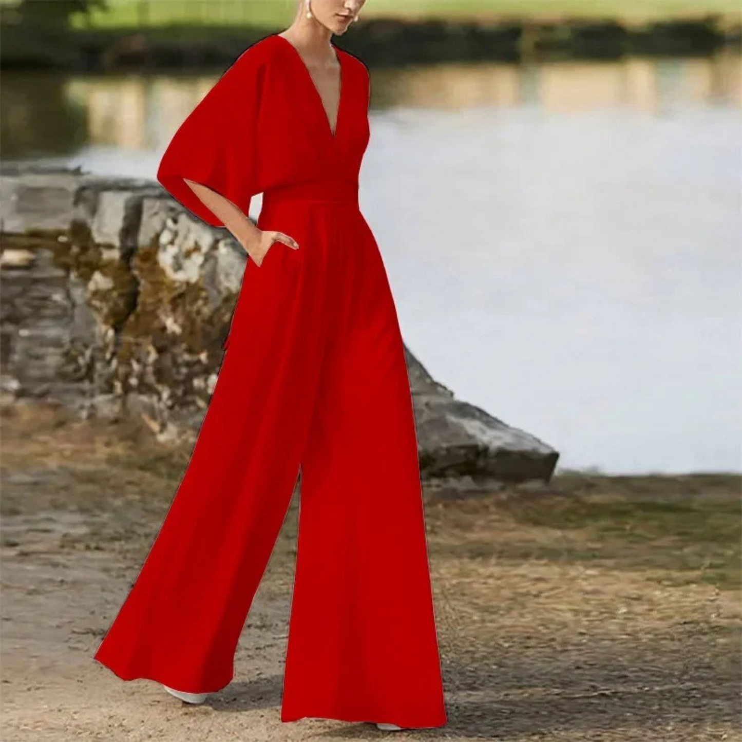 Floridza - Eleganter Jumpsuit mit weitem Bein