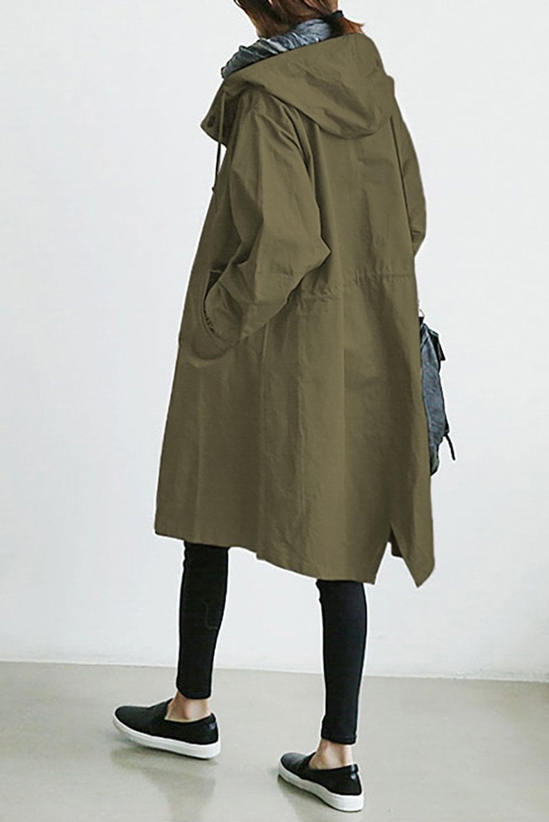 Miriam – Wasserdichter Trenchcoat mit Kapuze