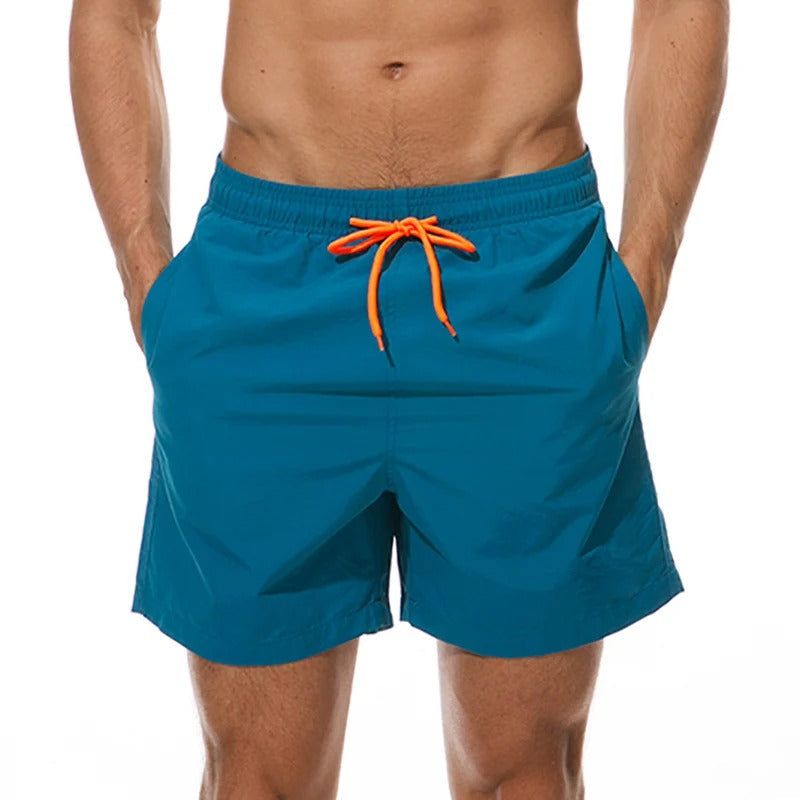 Gregor - Effen Farbe Herren Badeshorts im Strandstil