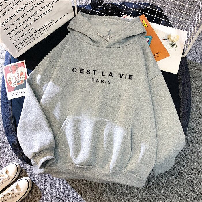 Ce La Vie Hoodie | Bequemer Pullover für Damen