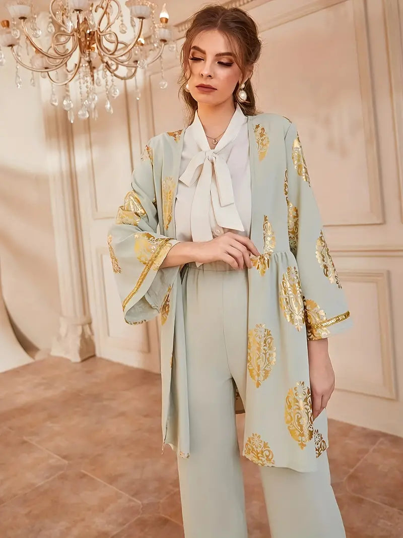 Felizitas - Elegantes zweiteiliges Set aus Kimono und Hose