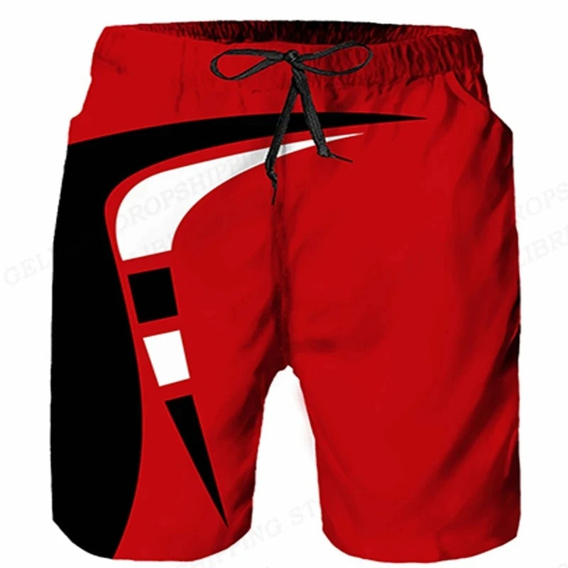 Dennis - Herren Badehose mit Moto Sport Druck