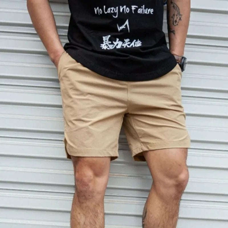 Bruno - Effen Farbe Atmungsaktive Herren Badeshorts mit Kordelzug