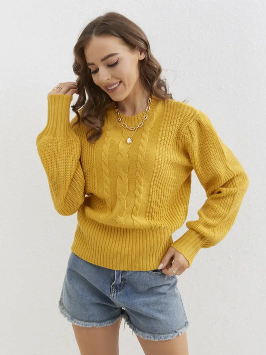 Lara - Pullover mit Twist-Muster und Rundhalsausschnitt