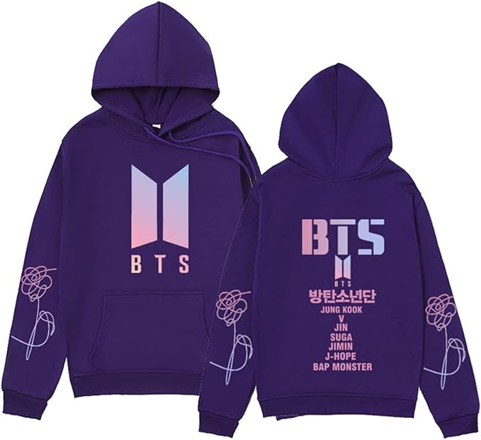 Bts Unisex Kapuzen-Sweatshirt Casual Hoodie Cosplay Jacke Top