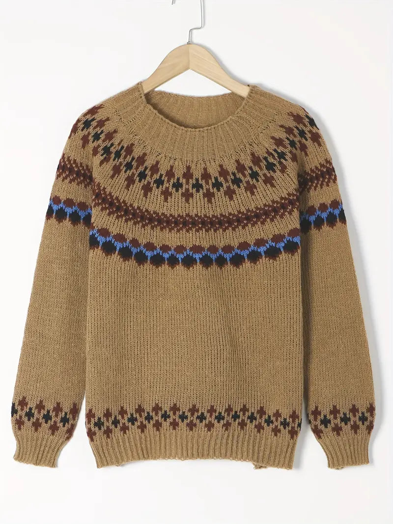 Casimir - Ethnisches Muster Rollkragenpullover