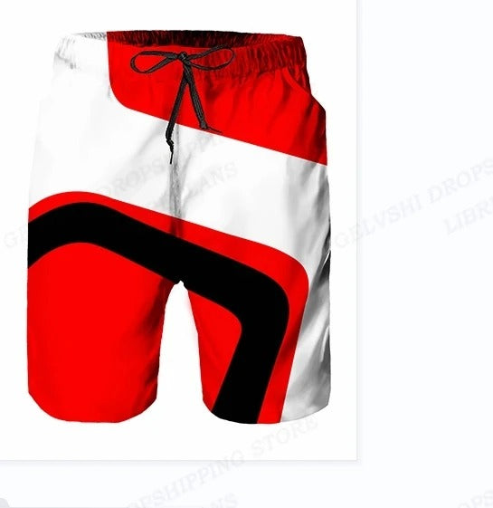 Dennis - Herren Badehose mit Moto Sport Druck