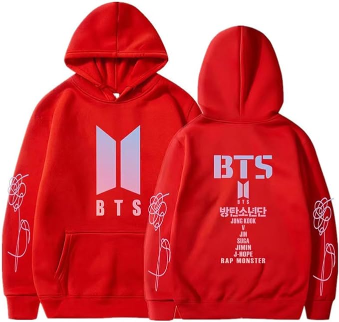 Bts Unisex Kapuzen-Sweatshirt Casual Hoodie Cosplay Jacke Top