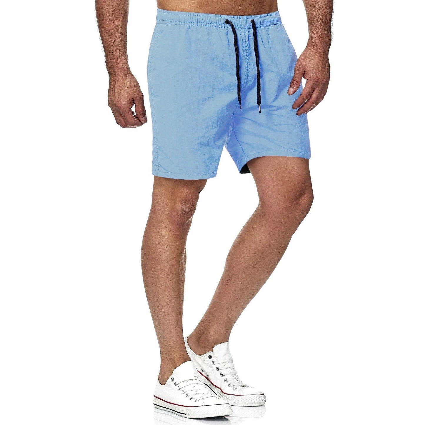 Dieter - Schnelltrocknende einfarbige Fitness Herren Badeshorts