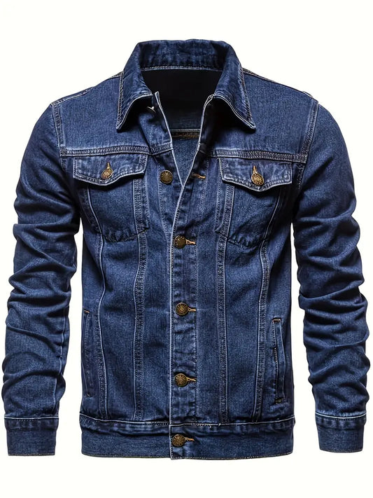 Leofric - Herren Retro-Denimjacke, Streetstyle