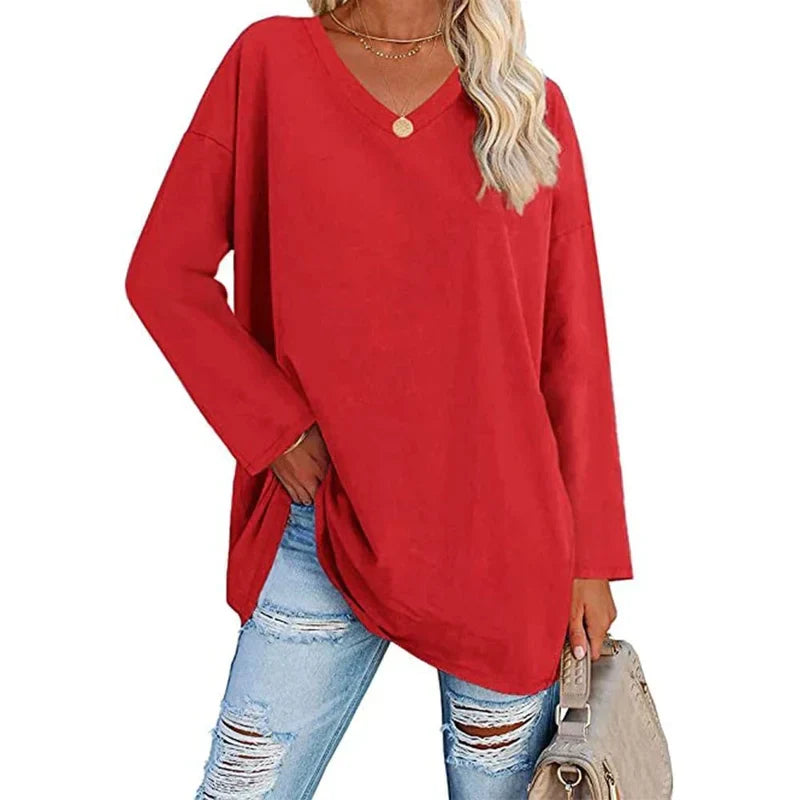 Amira's V-Neck Knit Top