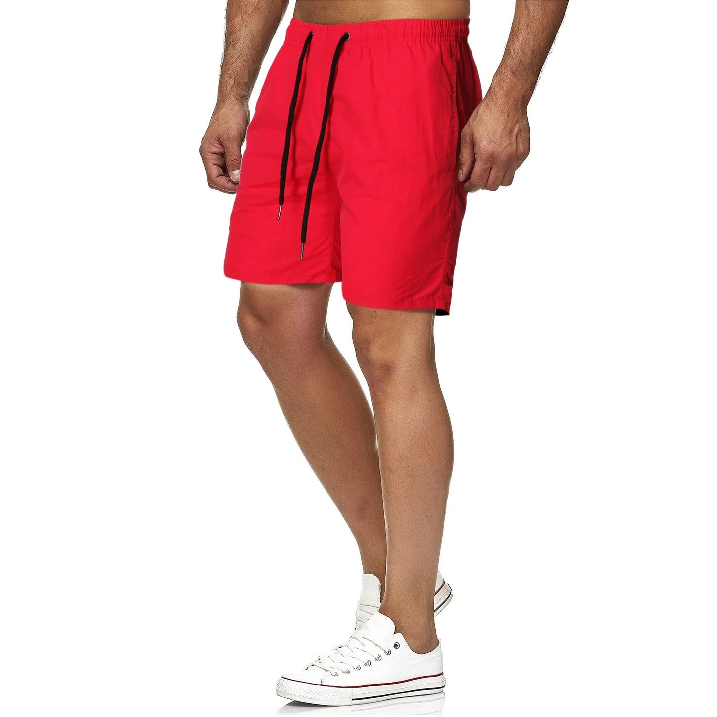 Dieter - Schnelltrocknende einfarbige Fitness Herren Badeshorts