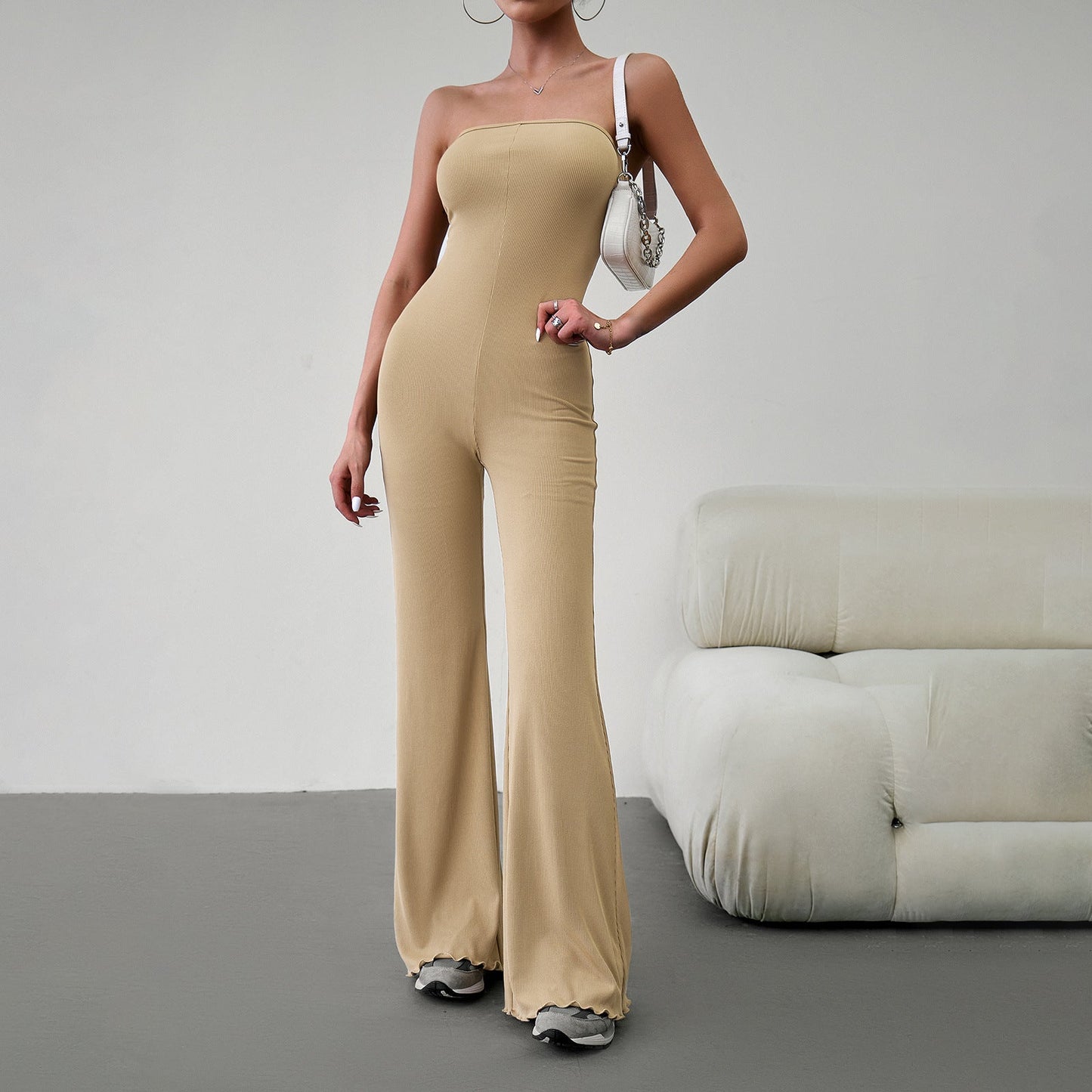 Wilhelmina - Eleganter, schmal geschnittener Röhren-Jumpsuit