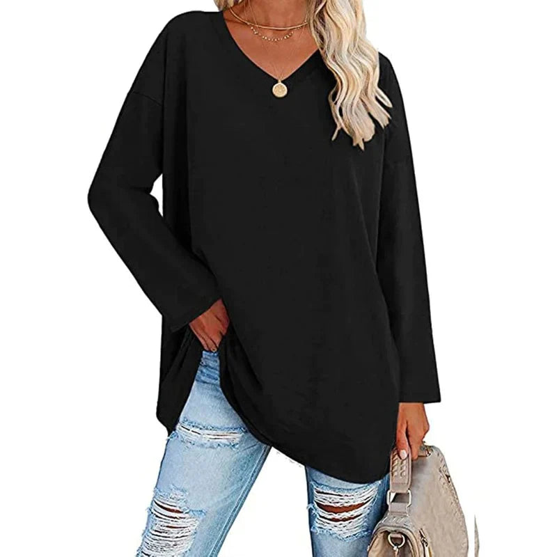 Amira's V-Neck Knit Top