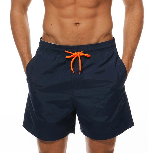 Gregor - Effen Farbe Herren Badeshorts im Strandstil