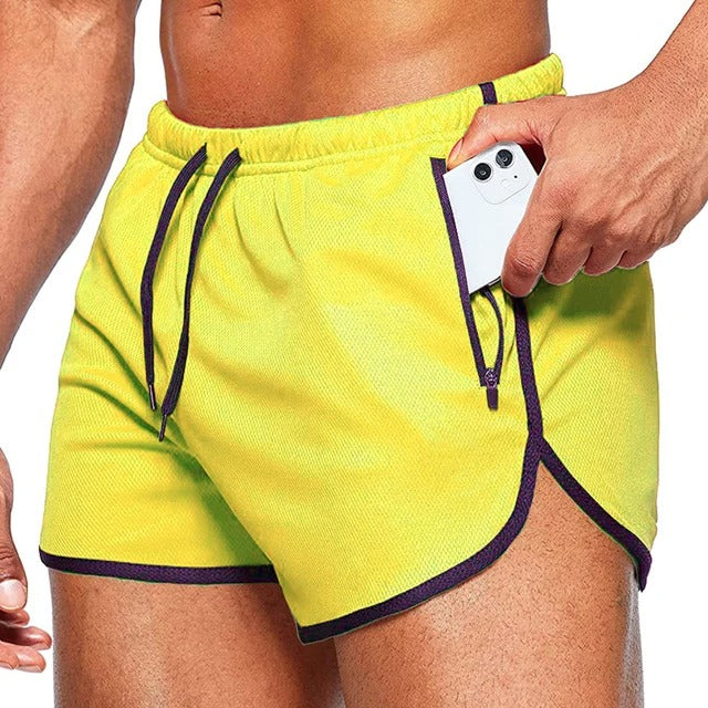 Volker - Sport Stil Blau Bedruckte Herren Strakke Schwimmhose