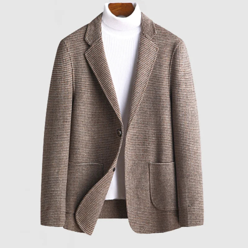 Herbert Elite Wolle Karo-Blazer