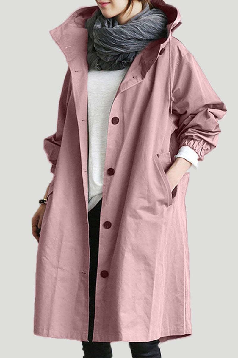 Miriam – Wasserdichter Trenchcoat mit Kapuze