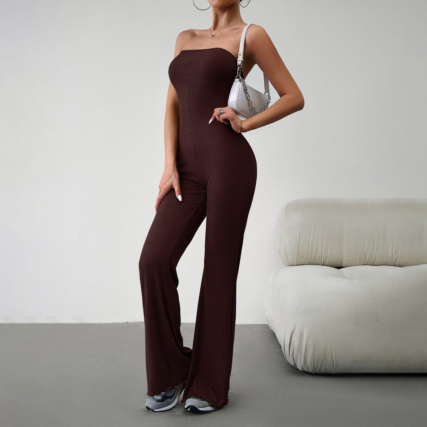 Wilhelmina - Eleganter, schmal geschnittener Röhren-Jumpsuit