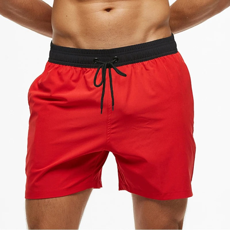 Noah - Einfarbige Herren Badeshorts mit elastischem Bund