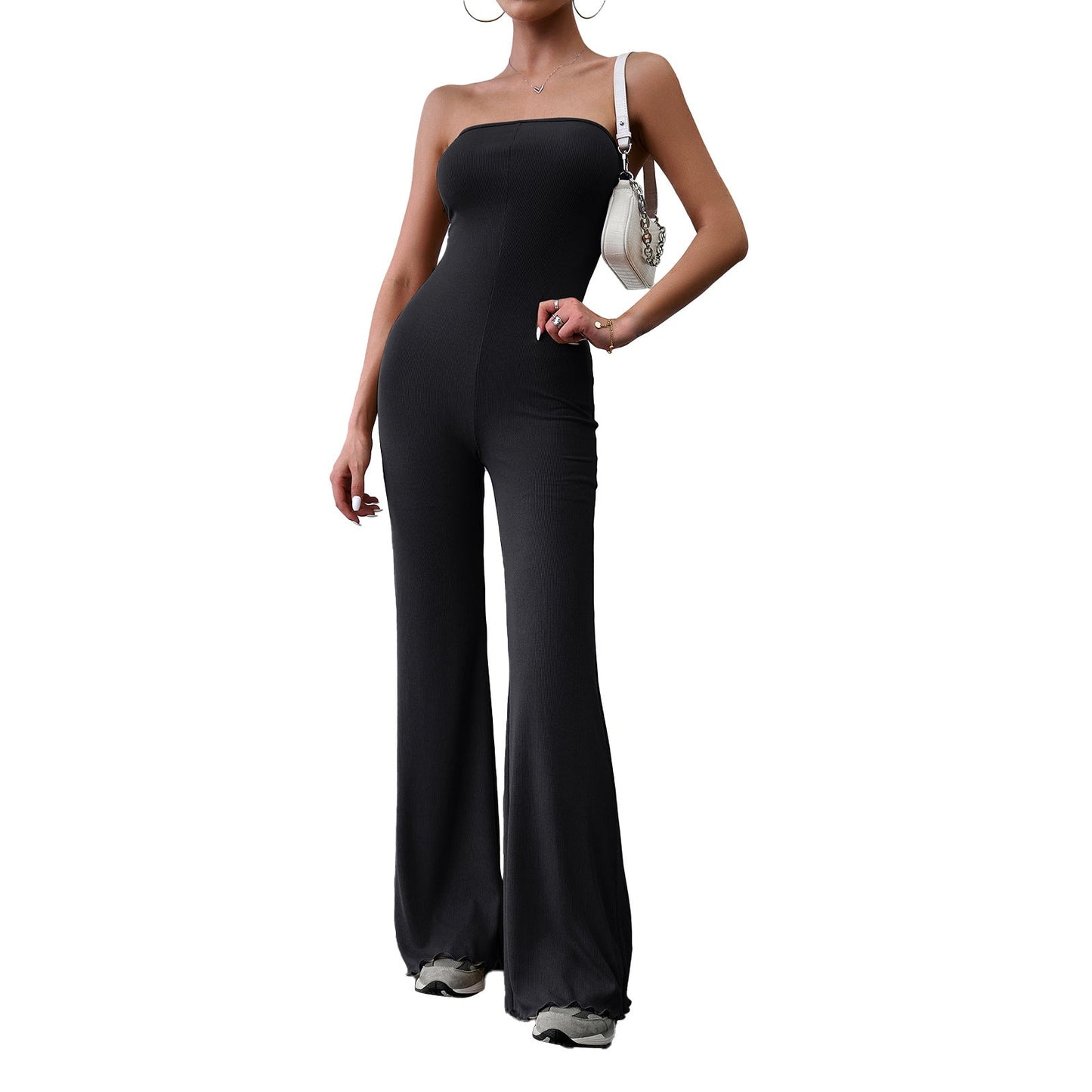 Wilhelmina - Eleganter, schmal geschnittener Röhren-Jumpsuit