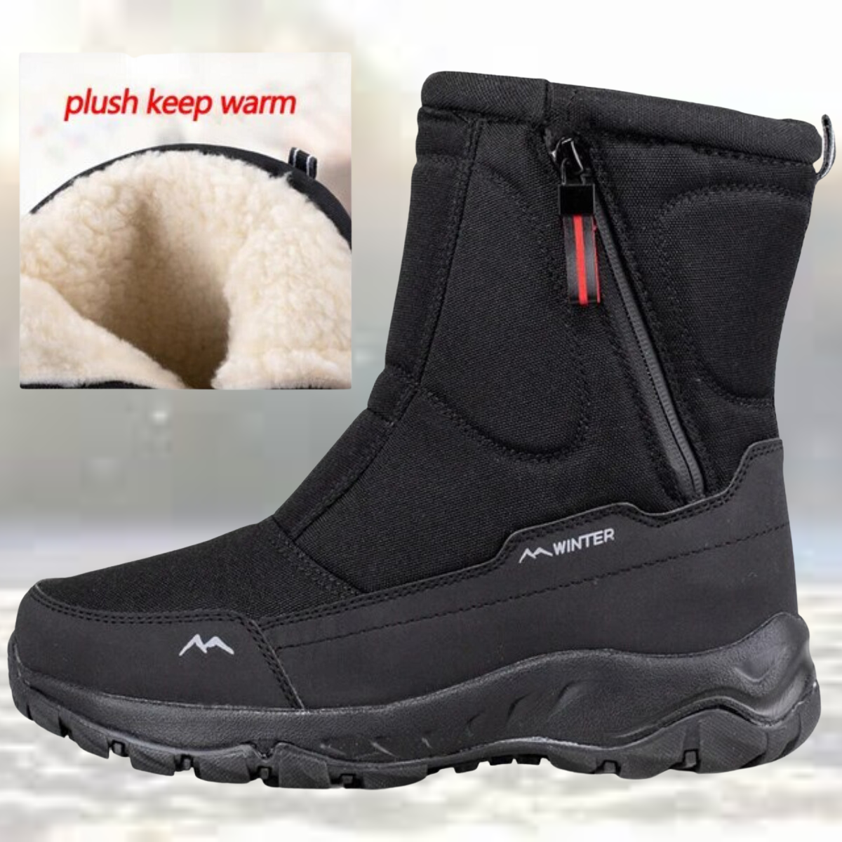 Kilian - Die besten modischen Mesh Mid-Calf Schneestiefel