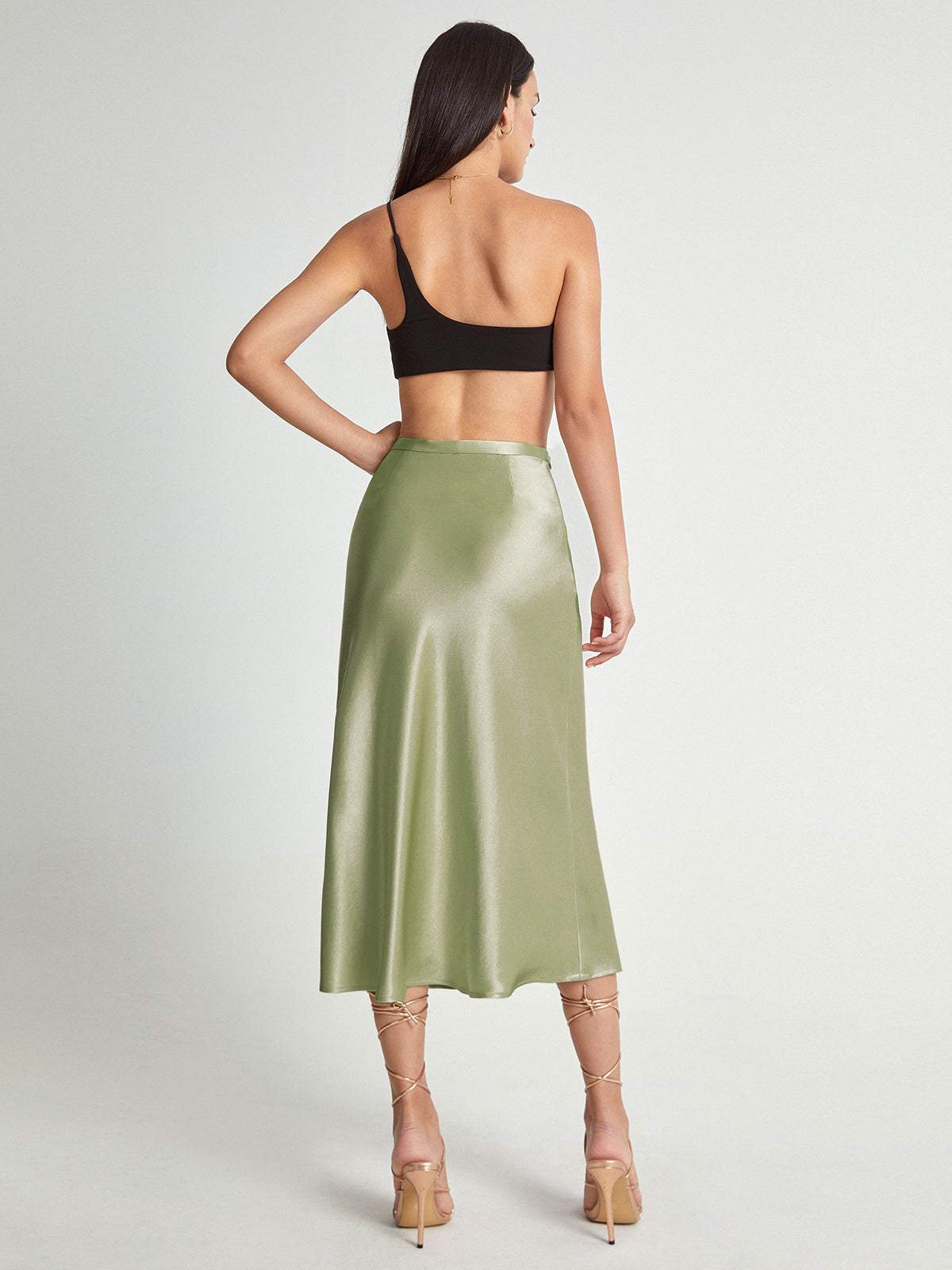 Priyanka - Satin Midirock Damen