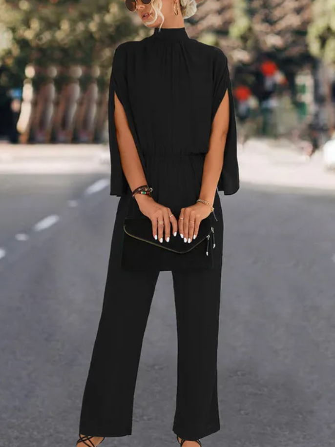 Leonie - Eleganter Langarm-Jumpsuit