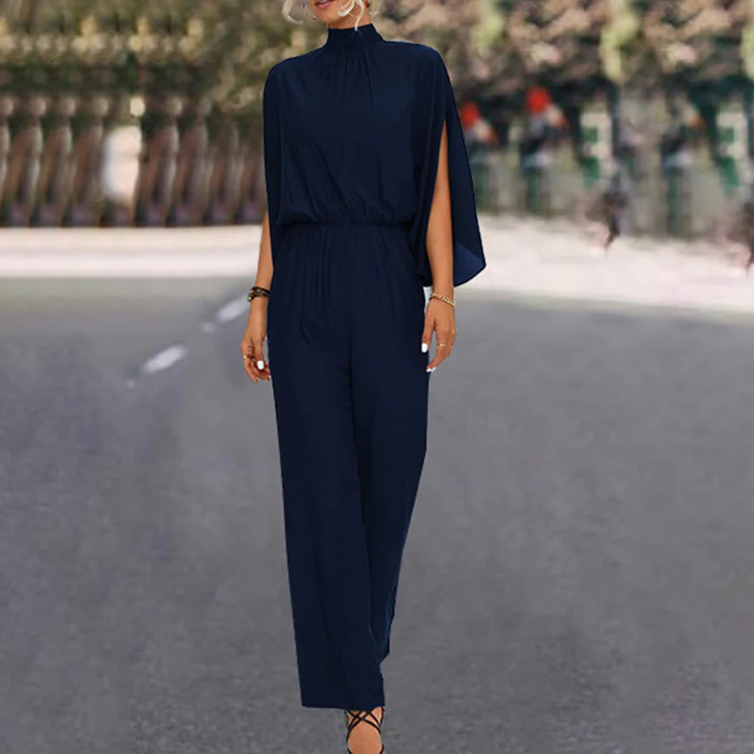 Elke - Langärmliger Jumpsuit mit Schlitz