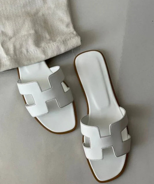 Ledernes H-Profil Sandalen - Weich, bequem und trendy!