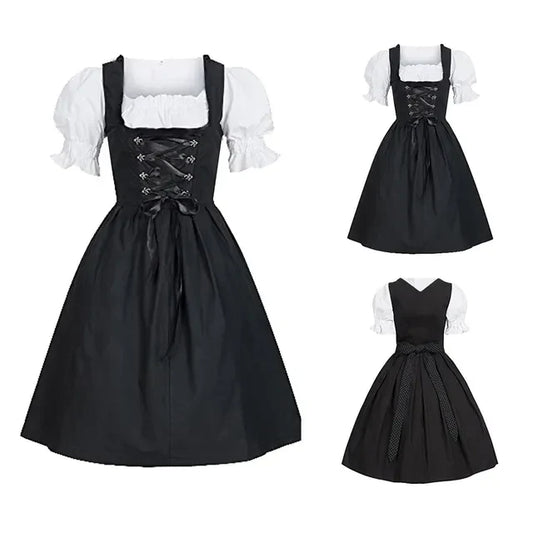 Emilia - Dirndl Bayerisches Oktoberfest Trachtenkleid mit Schürze