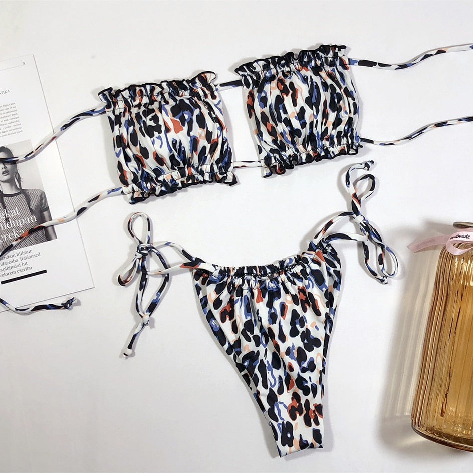 Finja - Ein stilvolles Bikini mit Leopardenmuster