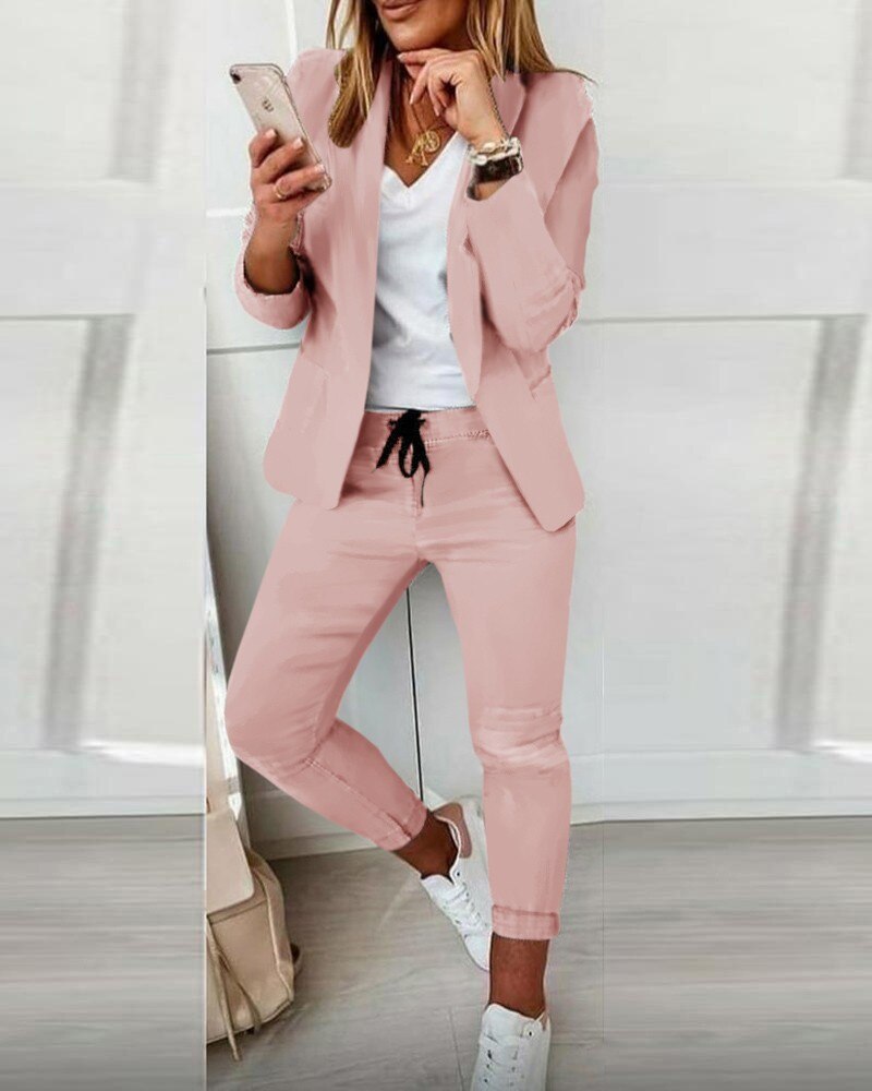 Juliane Anzug - Vielseitiges Damen Zweiteiler Set mit Blazer und Hose