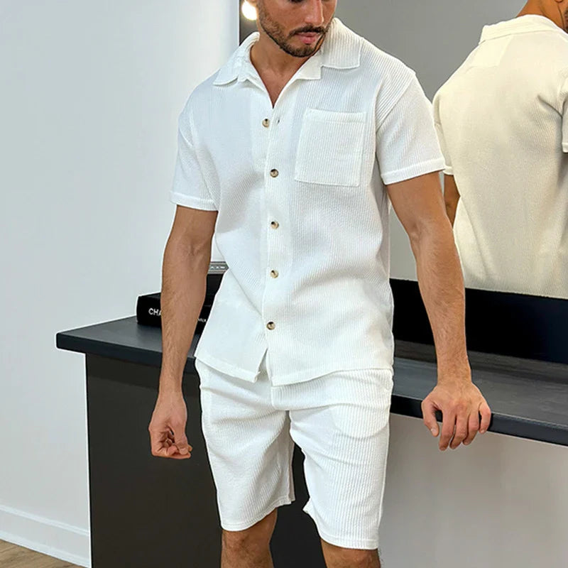 Fekir Corduroy Summerset | Hemd und Shorts