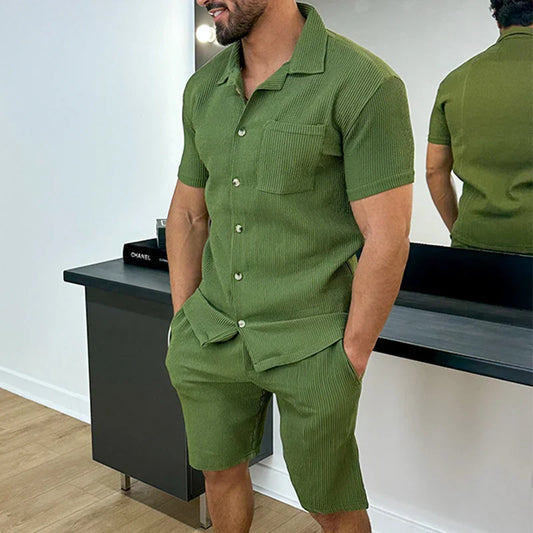 Fekir Corduroy Summerset | Hemd und Shorts