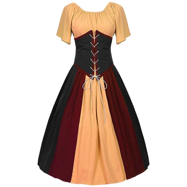 Vyctoria - Glorious Renaissance Kleid Frauen Mittelalter Gothic Lange Maxi Retro Vestido Viktorianischen Lace Up Paty Ballkleid