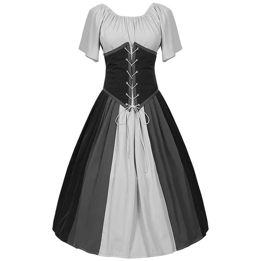 Vyctoria - Glorious Renaissance Kleid Frauen Mittelalter Gothic Lange Maxi Retro Vestido Viktorianischen Lace Up Paty Ballkleid